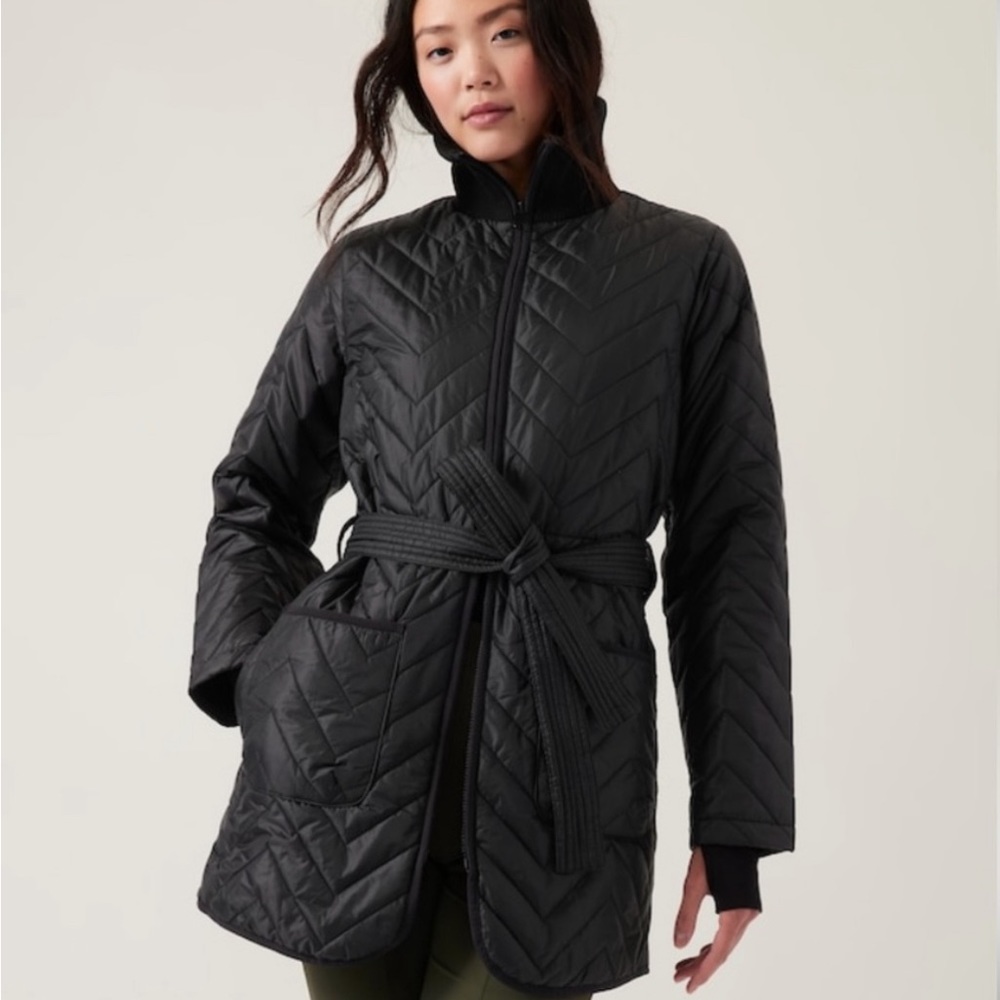 Athleta Mendocino Coat X-Small Petite Black